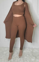 Cargar imagen en el visor de la galería, Set it Off 3 Piece Pant Set-Cognac