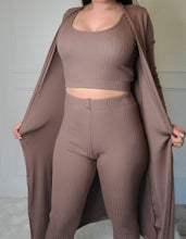 Load image into Gallery viewer, Set it Off 3 Piece Pant Set-Mocha
