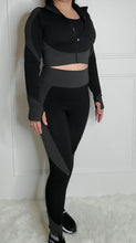 Cargar imagen en el visor de la galería, Work it Out Activewear Set-Black/Grey