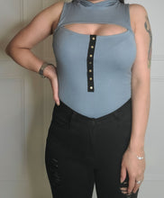 Load image into Gallery viewer, Put it Down Bodysuit with Hoodie-Blue