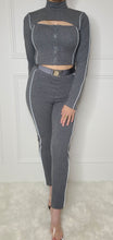 Cargar imagen en el visor de la galería, Set you Free Pant Set-Charcoal