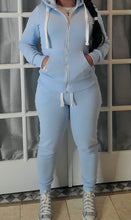 Cargar imagen en el visor de la galería, Vibe Check Jogger Set-Light Blue