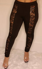 Load image into Gallery viewer, Lace Lover Leggings-Black

