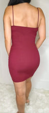 Load image into Gallery viewer, Make you Fall in Love Bodycon Dress-Burgundy
