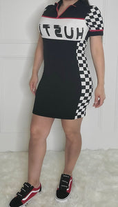 Finish Line-Hustle Checkered Dress