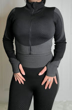 Load image into Gallery viewer, Work it Out Activewear Set-Black/Grey

