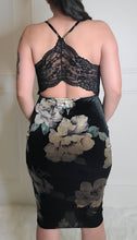 Load image into Gallery viewer, Flower Bomb- Midi Velvet Dress
