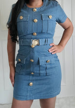 Load image into Gallery viewer, Let&#39;s Get Personal-Blue Denim Dress
