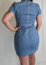Load image into Gallery viewer, Let&#39;s Get Personal-Blue Denim Dress
