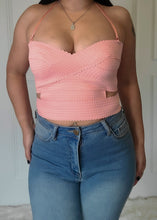Load image into Gallery viewer, Fix your Heart Bandage Crop Top-Pink
