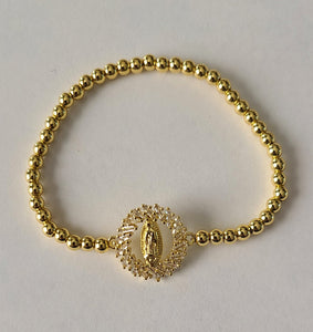 Virgin Mary Bracelet-Gold