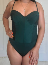 Load image into Gallery viewer, Better with Time Bandage Bodysuit-Hunter Green
