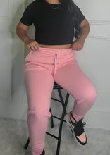 Load image into Gallery viewer, Let&#39;s get Cozy Joggers-Pink

