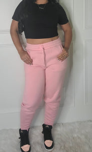 Let's get Cozy Joggers-Pink