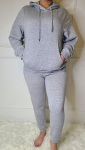 Load image into Gallery viewer, Sweat it Out Hoodie Jogger Set-Grey

