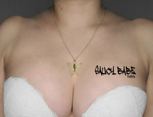 Load image into Gallery viewer, You Give Me Butterflies Necklace-Gold
